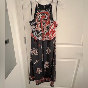 Loft Paisley Halter Midi Dress